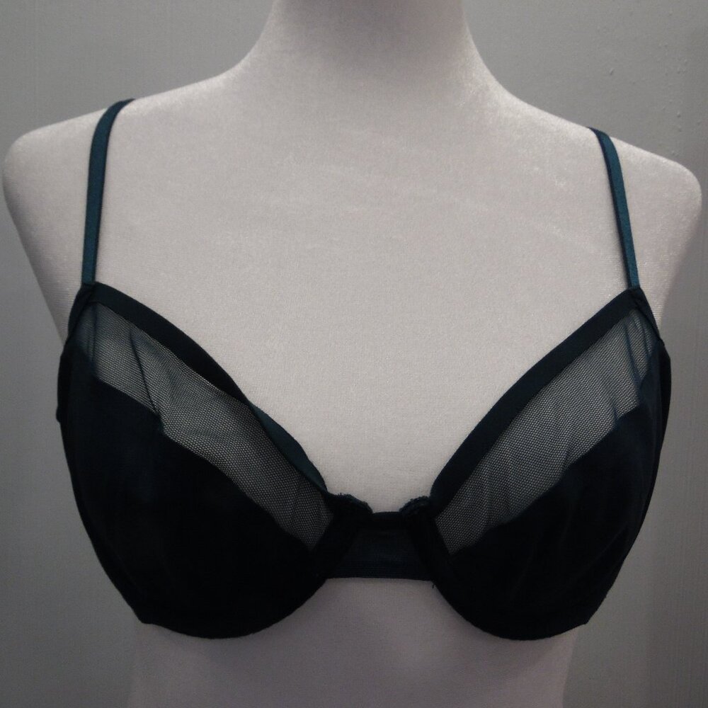 Victoria's Secret Unlined Demi Bra #36007682 Women's Size 34B Dark Green Color